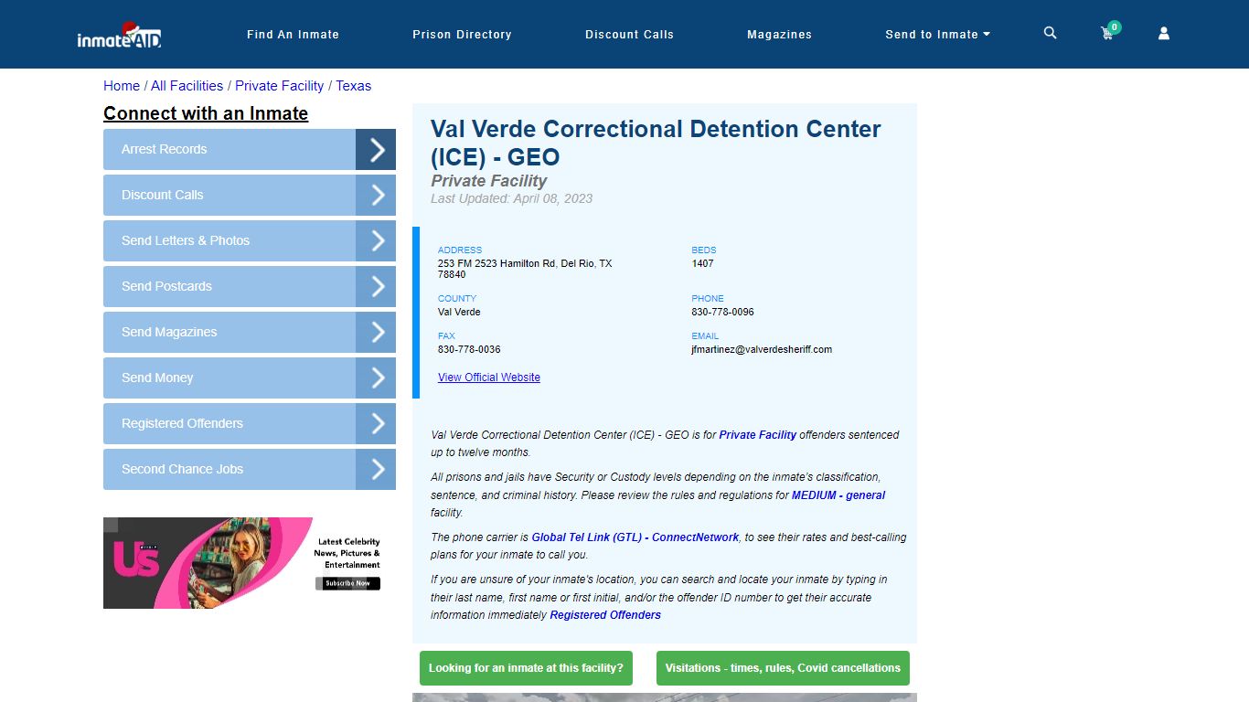 Val Verde Correctional Detention Center (ICE) - GEO